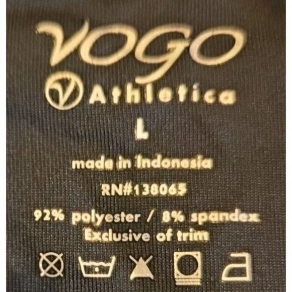 Vogo Athletica Mesh Shoulder Paint Splash Active Long Sleeves Top Large Womens - Picture 3 of 7